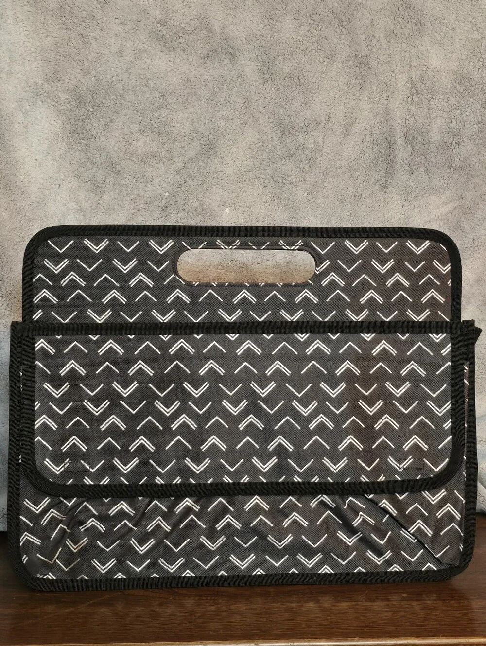 Black Chevron Pattern Carry Case